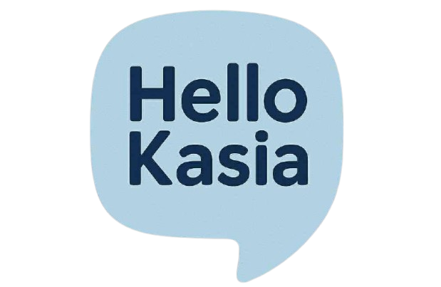 Dymek czatu "Hello Kasia".